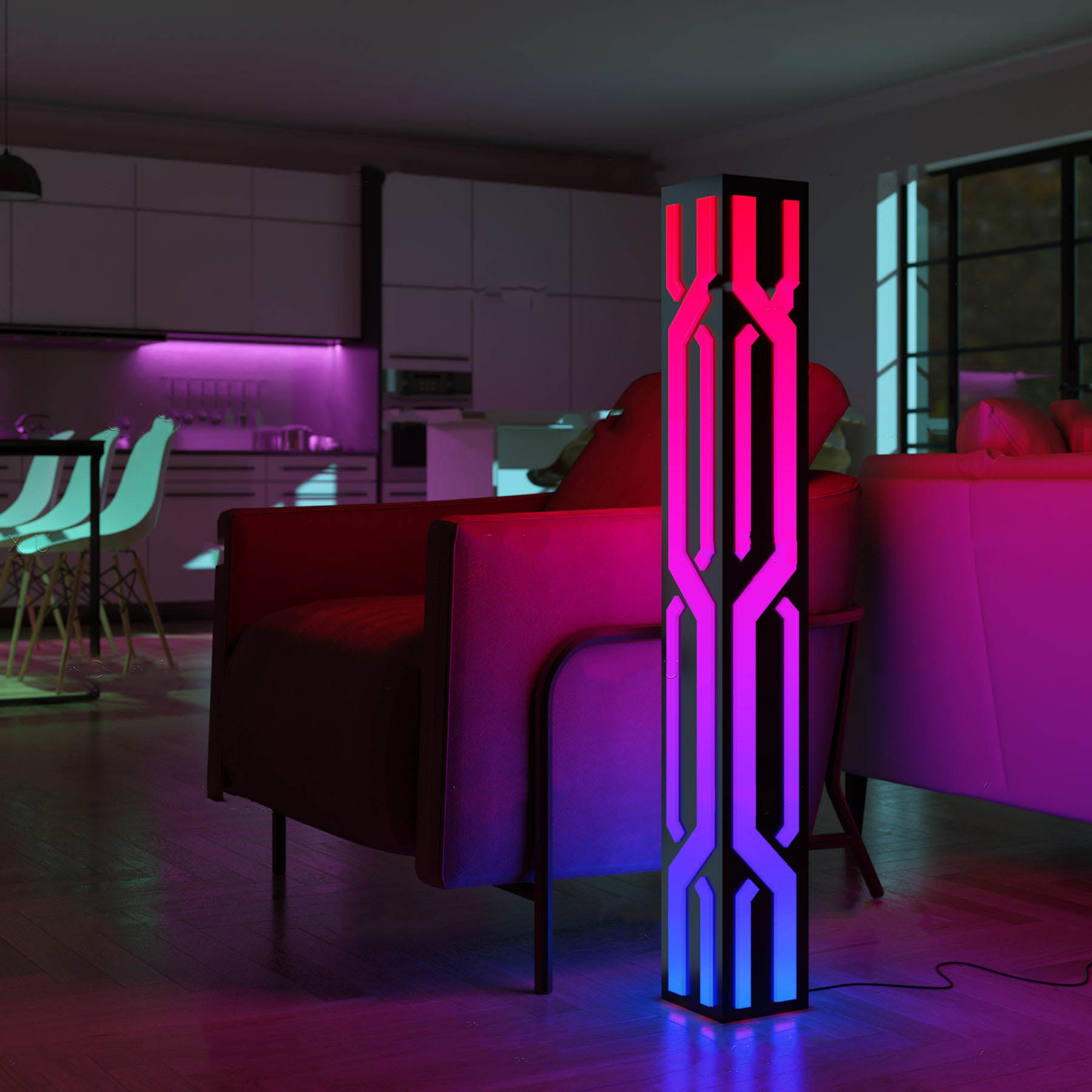 Podna LED RGB lampa -  magična